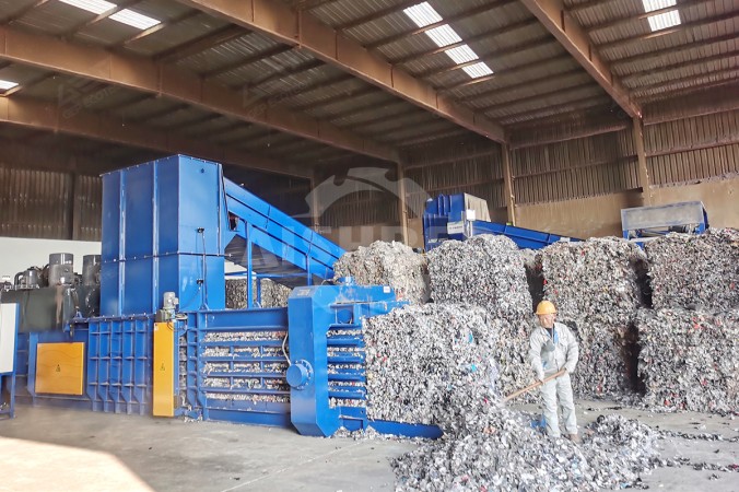 Çin Yangtze Nehri Deltası’nda Yıllık 100.000 Ton Tekstil Atığından Alternatif Yakıt Projesi için Atık Balya Makinesi