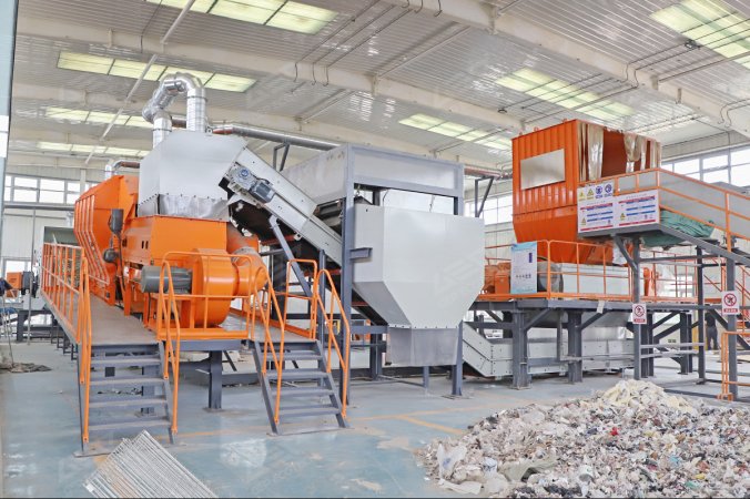 Çin'in Henan eyaletindeki tekstil atıkları bertaraf projesi için rüzgar elek sistemi